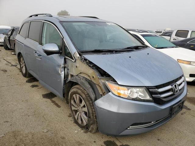 5FNRL5H69EB094277 - 2014 HONDA ODYSSEY EXL BLUE photo 4