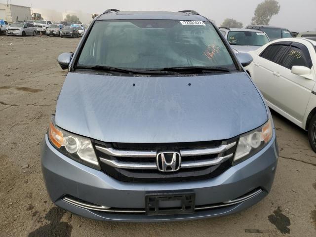 5FNRL5H69EB094277 - 2014 HONDA ODYSSEY EXL BLUE photo 5