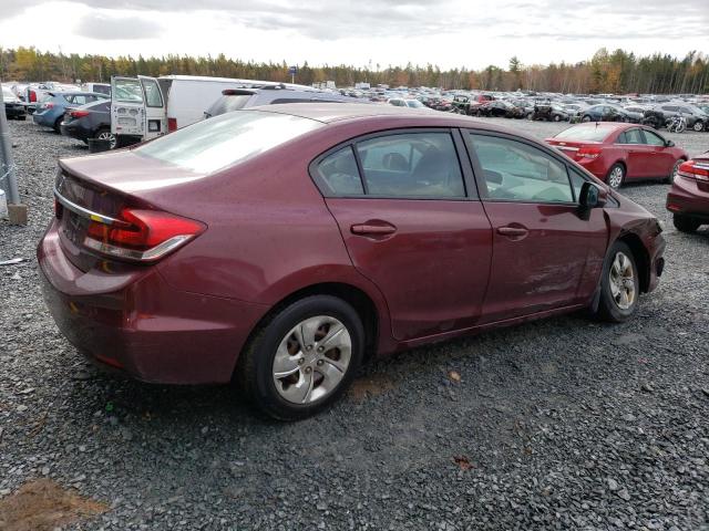 2HGFB2F43DH018084 - 2013 HONDA CIVIC LX BURGUNDY photo 3