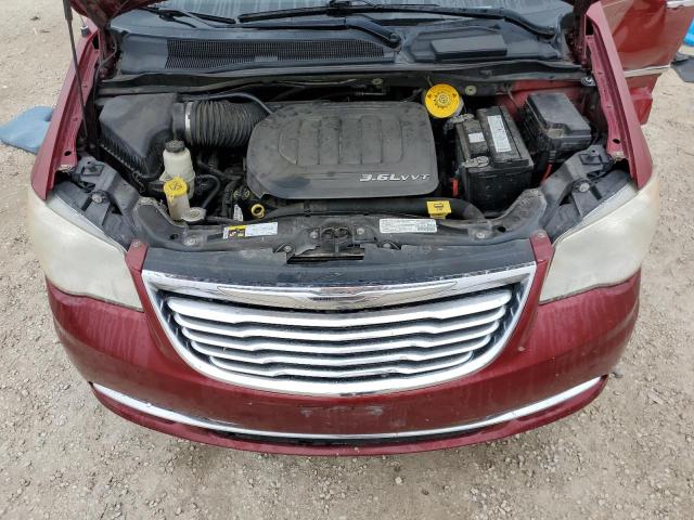 2C4RC1CG5ER147716 - 2014 CHRYSLER TOWN & COU TOURING L MAROON photo 12