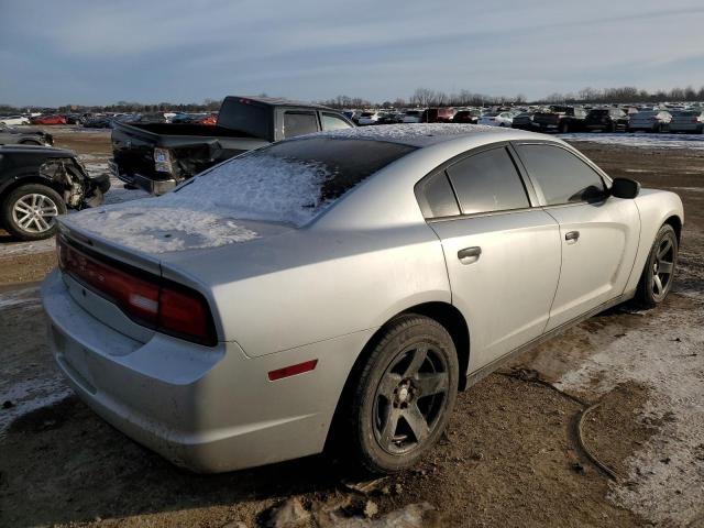 2C3CDXAT5EH190761 - 2014 DODGE CHARGER POLICE SILVER photo 3