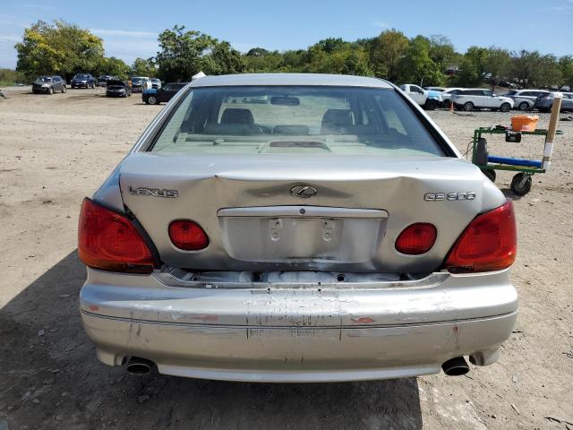 JT8BD69S840200276 - 2004 LEXUS GS 300 SILVER photo 6