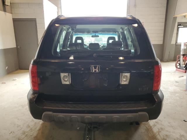 2HKYF18124H540382 - 2004 HONDA PILOT LX BLACK photo 6