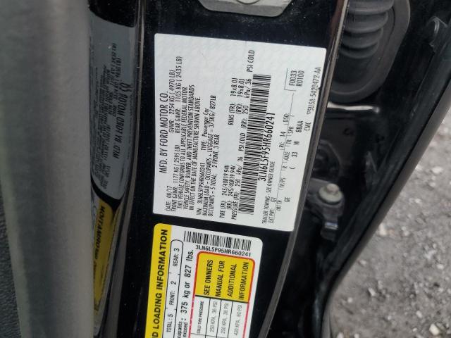 3LN6L5F95HR660241 - 2017 LINCOLN MKZ RESERVE შავი ფოტო 12