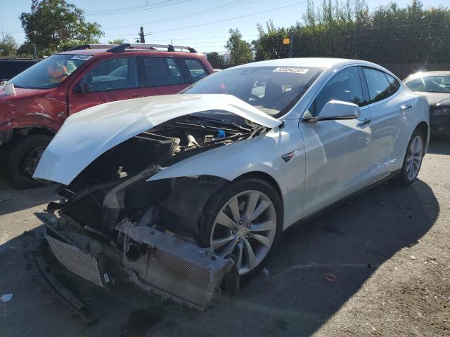 5YJSA1H18EFP66754 - 2014 TESLA MODEL S Սպիտակ լուսանկար 1
