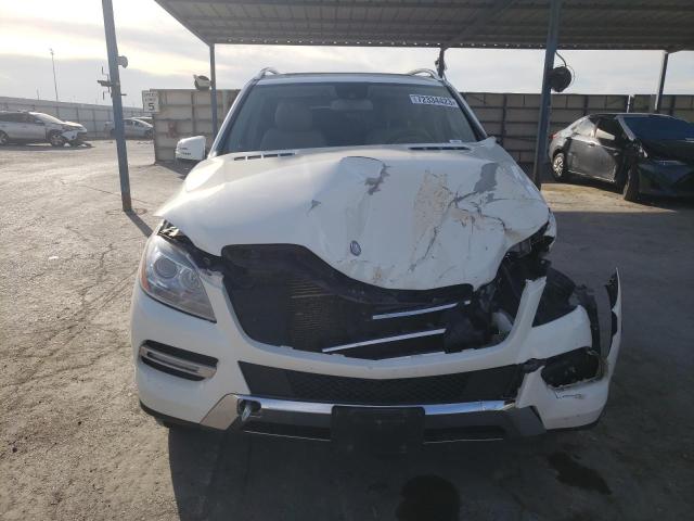 4JGDA5HB3DA106519 - 2013 MERCEDES-BENZ ML 350 4MATIC WHITE photo 5