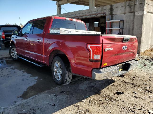 1FTEW1CP7GFB21523 - 2016 FORD F150 SUPERCREW MAROON photo 2