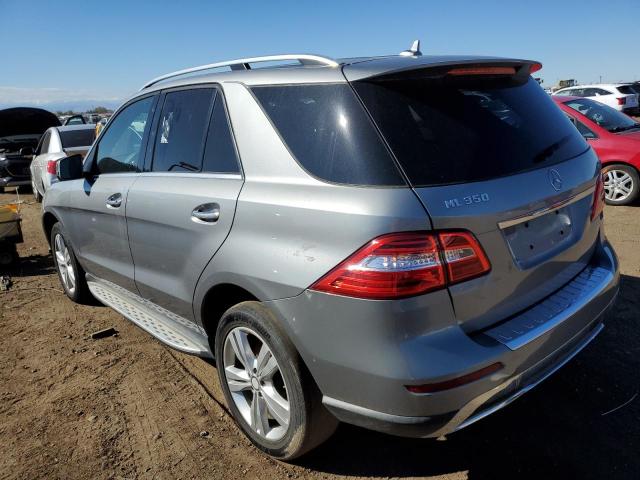 4JGDA5JB3FA529372 - 2015 MERCEDES-BENZ ML 350 SILVER photo 2