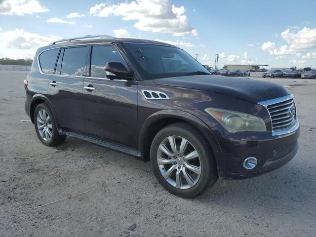 JN8AZ2NF5C9516295 - 2012 INFINITI QX56 BURGUNDY photo 4