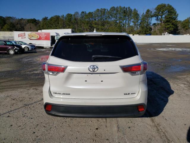 5TDJKRFH6FS200502 - 2015 TOYOTA HIGHLANDER XLE WHITE photo 6