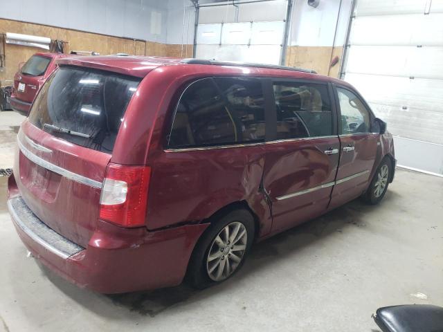 2C4RC1CG8ER449632 - 2014 CHRYSLER TOWN & COU TOURING L RED photo 3