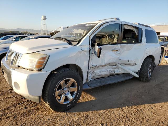 5N1AA08B15N735499 - 2005 NISSAN ARMADA SE WHITE photo 1