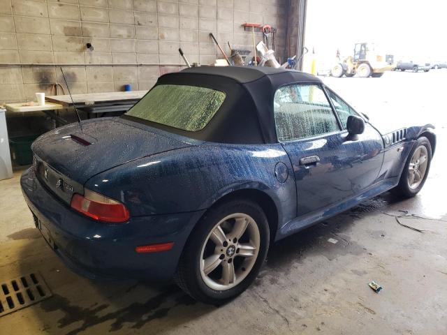 4USCN33412LM05178 - 2002 BMW Z3 2.5 BLUE photo 3