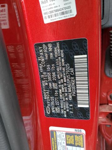 KMHLM4AG1PU579325 - 2023 HYUNDAI ELANTRA SEL RED photo 13