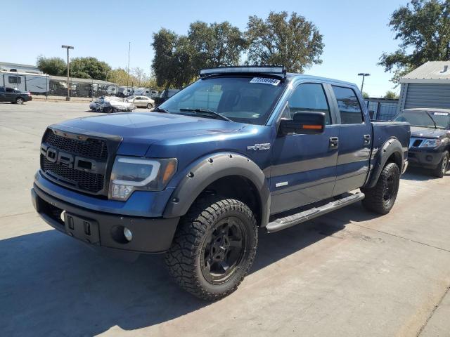 1FTFW1CT1DFD34223 - 2013 FORD F150 SUPERCREW BLUE photo 1