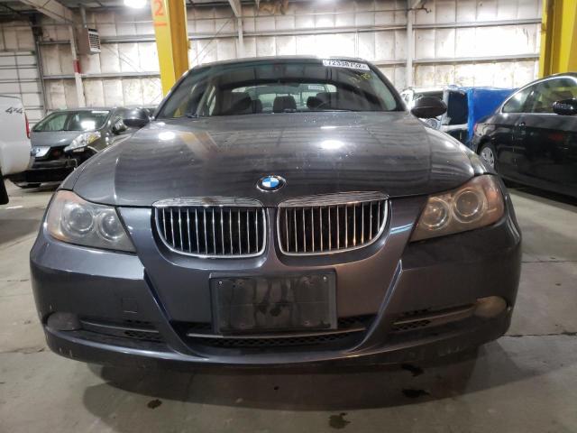 WBAVB33586KR72187 - 2006 BMW 330I I GRAY photo 5