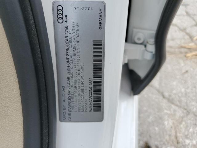 WAUHGAFCXGN013662 - 2016 AUDI A6 PRESTIGE თეთრი ფოტო 12