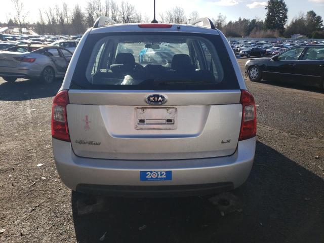 KNAFG529797261948 - 2009 KIA RONDO BASE SILVER photo 6