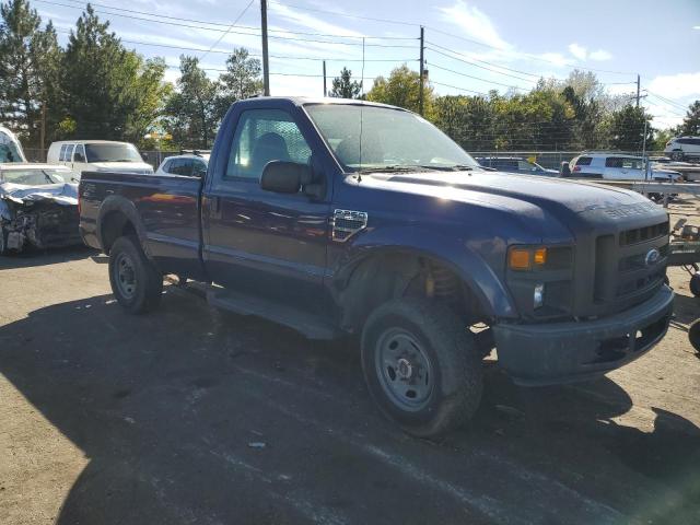 1FTNF21518EB95096 - 2008 FORD F250 SUPER DUTY BLUE photo 4