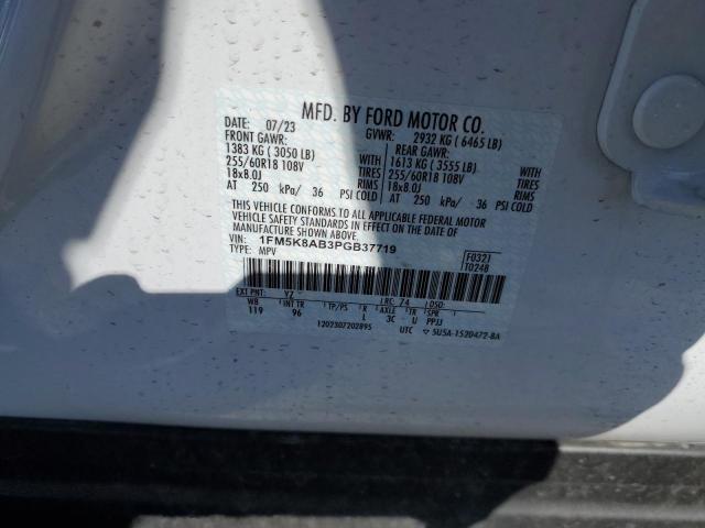 1FM5K8AB3PGB37719 - 2023 FORD EXPLORER POLICE INTERCEPTOR 双色 照片 13