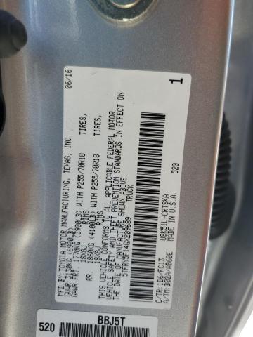 5TFRY5F14GX209689 - 2016 TOYOTA TUNDRA DOUBLE CAB SR/SR5 GRAY photo 12