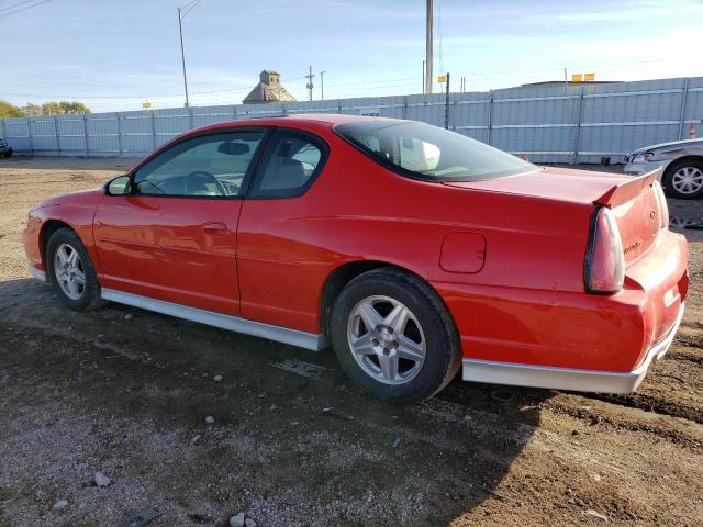 2G1WX15K619283378 - 2001 CHEVROLET MONTE CARL SS RED photo 2