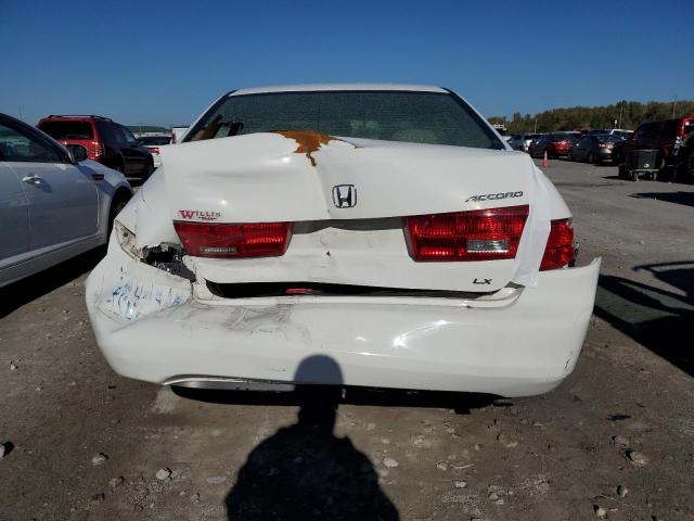 1HGCM56455A172620 - 2005 HONDA ACCORD LX WHITE photo 6