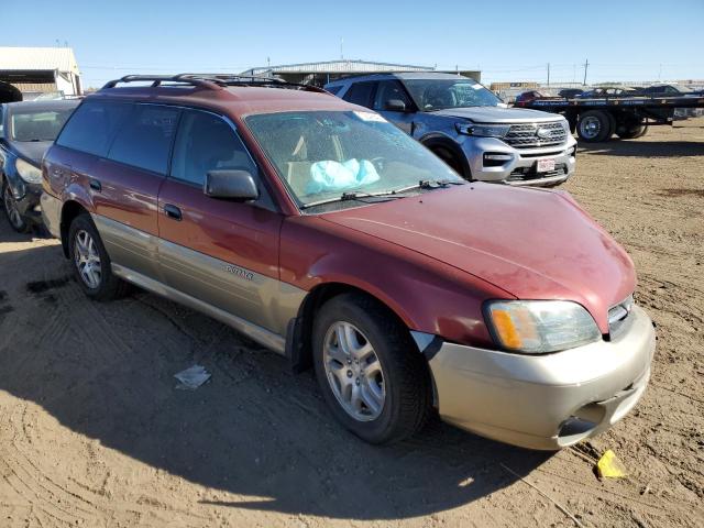 4S3BH665827635257 - 2002 SUBARU LEGACY OUTBACK RED photo 4