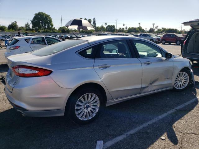 3FA6P0LU7DR303678 - 2013 FORD FUSION SE HYBRID SILVER photo 3