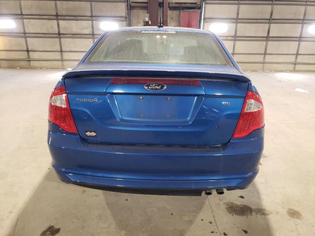 3FAHP0HA0BR333738 - 2011 FORD FUSION SE BLUE photo 6