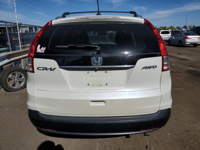 5J6RM4H75DL082830 - 2013 HONDA CR-V EXL WHITE photo 6