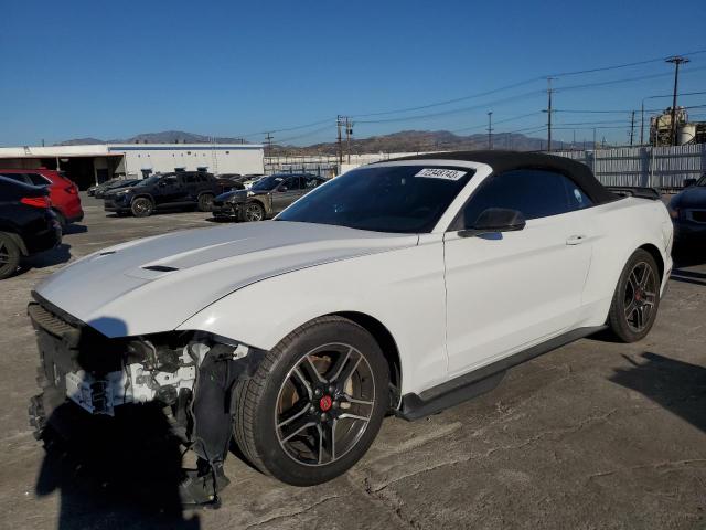 1FATP8UH7J5135994 - 2018 FORD MUSTANG WHITE photo 1