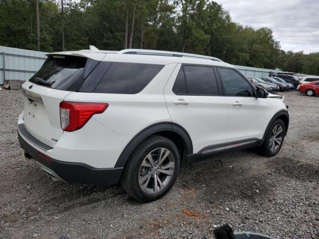 1FM5K8HC0LGB61274 - 2020 FORD EXPLORER PLATINUM WHITE photo 3