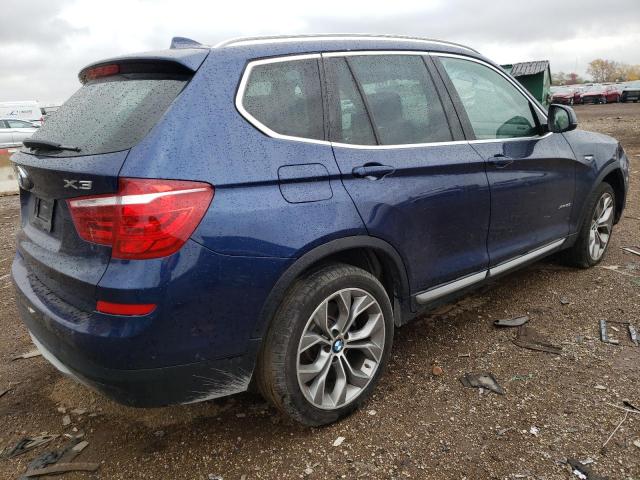 5UXWX9C59F0D62419 - 2015 BMW X3 XDRIVE28I BLUE photo 3