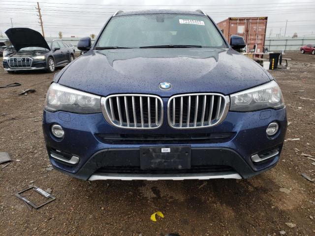 5UXWX9C59F0D62419 - 2015 BMW X3 XDRIVE28I BLUE photo 5