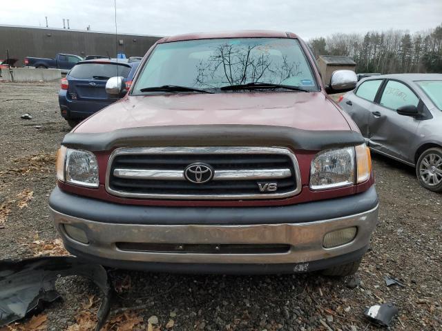 5TBBT44152S304461 - 2002 TOYOTA TUNDRA ACCESS CAB RED photo 5