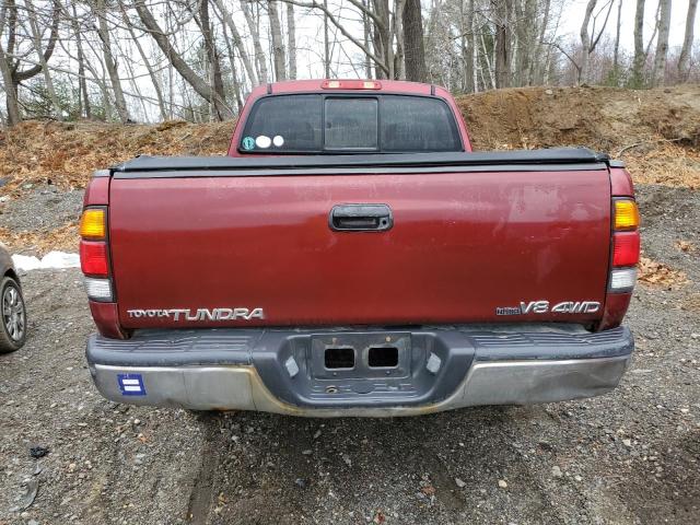 5TBBT44152S304461 - 2002 TOYOTA TUNDRA ACCESS CAB RED photo 6