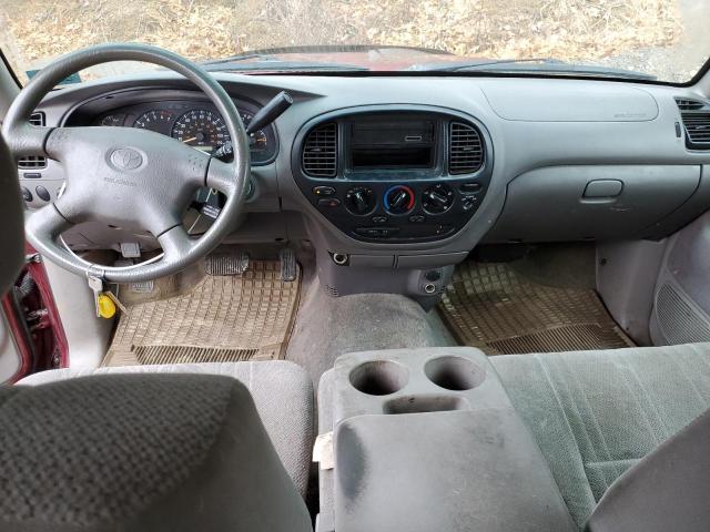 5TBBT44152S304461 - 2002 TOYOTA TUNDRA ACCESS CAB RED photo 8