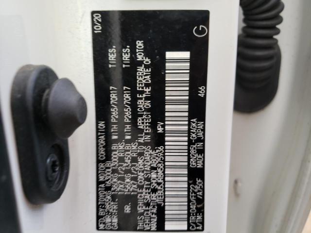 JTEBU5JR8M5875936 - 2021 TOYOTA 4RUNNER SR5/SR5 PREMIUM 白色 照片 13