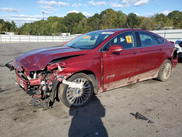 3FA6P0RU0ER204841 - 2014 FORD FUSION TITANIUM HEV RED photo 1