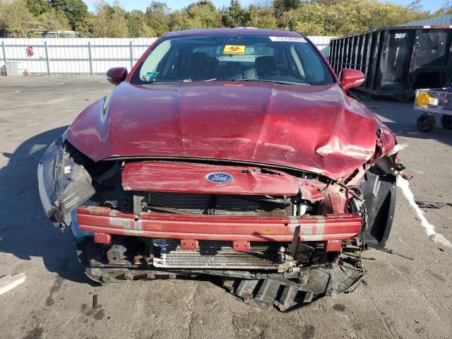 3FA6P0RU0ER204841 - 2014 FORD FUSION TITANIUM HEV RED photo 5