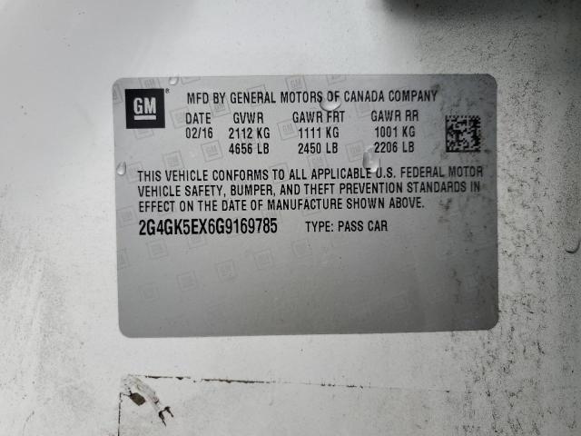 2G4GK5EX6G9169785 - 2016 BUICK REGAL 白色 照片 12