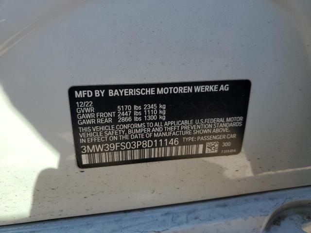 3MW39FS03P8D11146 - 2023 BMW 330XE 白色 照片 13