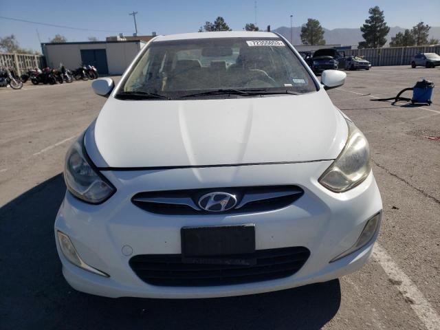 KMHCU4AE5CU056804 - 2012 HYUNDAI ACCENT GLS WHITE photo 5