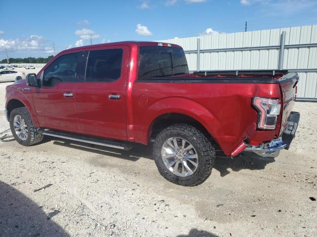 1FTEW1CP3GFD50801 - 2016 FORD F150 SUPERCREW RED photo 2