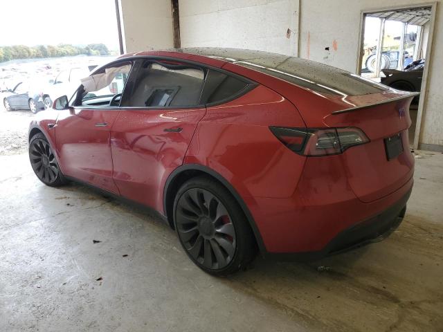 5YJYGDEF0MF209605 - 2021 TESLA MODEL Y MAROON photo 2