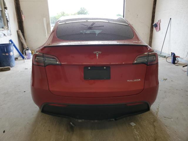 5YJYGDEF0MF209605 - 2021 TESLA MODEL Y MAROON photo 6