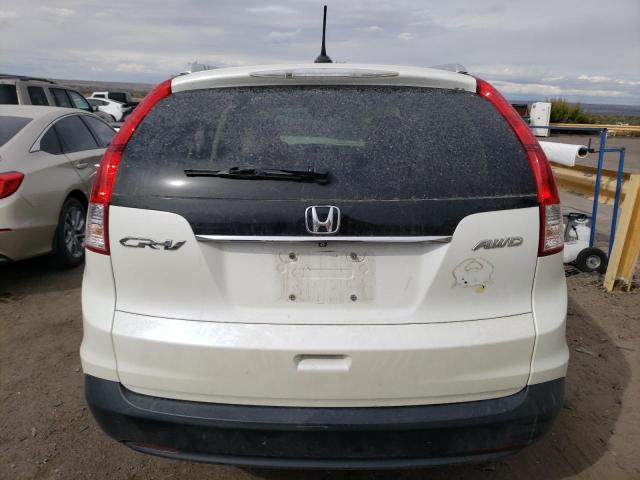 5J6RM4H78EL025099 - 2014 HONDA CR-V EXL WHITE photo 6