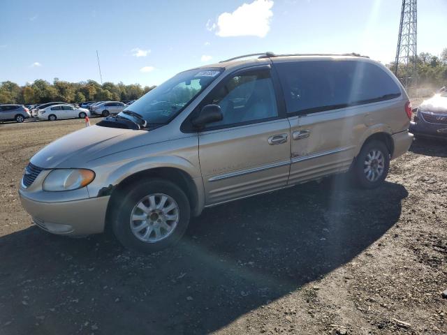 2C8GP54LX1R168875 - 2001 CHRYSLER TOWN & COU LXI TAN photo 1