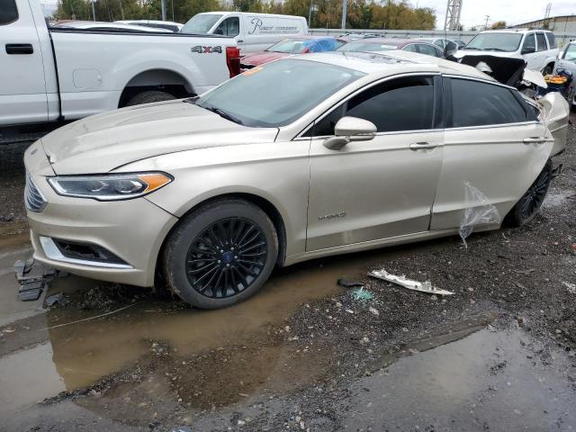 3FA6P0RU8JR194263 - 2018 FORD FUSION TITANIUM/PLATINUM HEV TAN photo 1